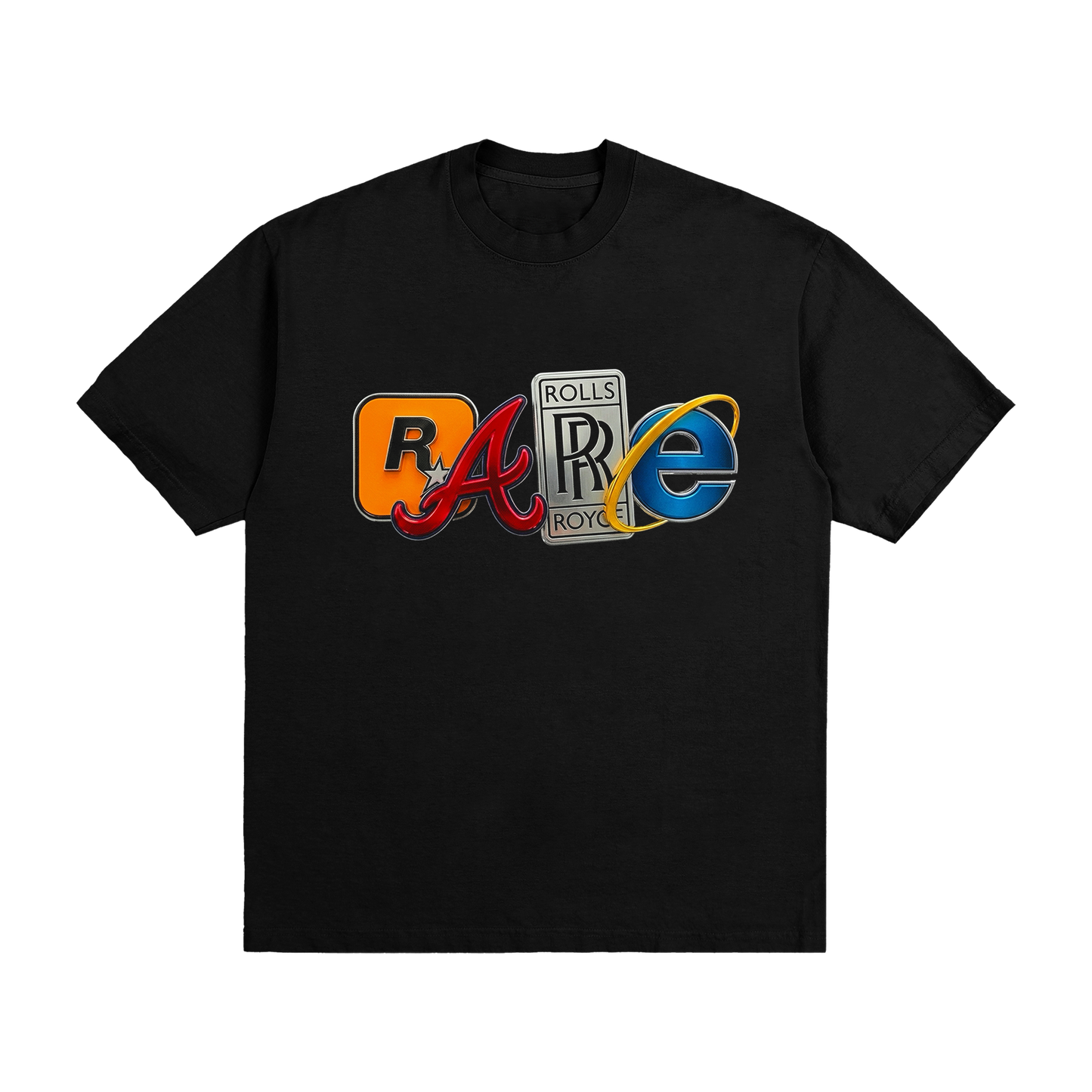 T-SHIRT "RARE" LOGOS COULEURS